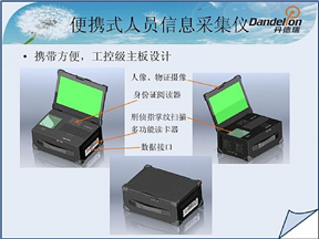 便攜式人員信息采集平臺(tái)